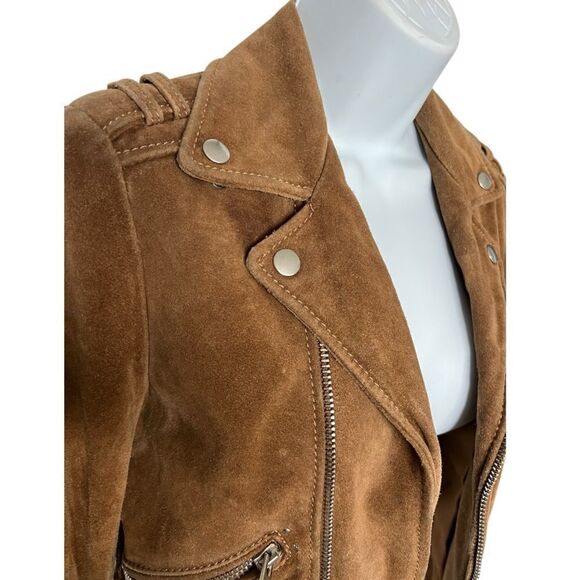 THE KOOPLES Biker Suede Leather Jacket Size XS - Picture 6 of 12